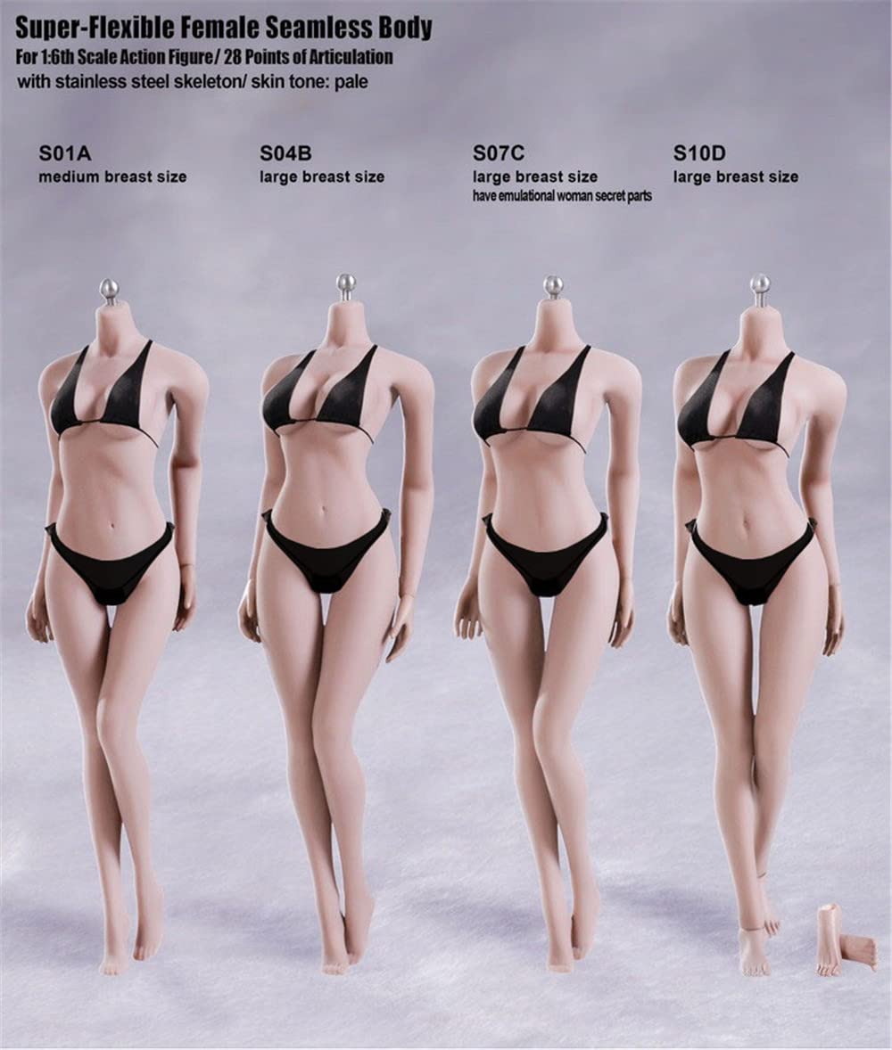 Amazon.com: 1/6 Scale Female Body,12inch Female Large Bust Super